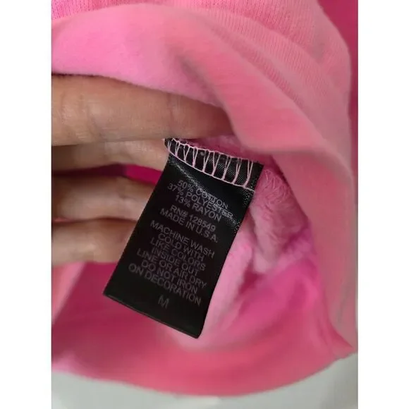 Aviator nation Daydream Crew Sweatshirt, Neon Pink M - Picture 3 of 7